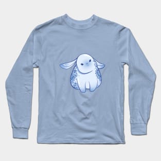 porcelain bunny rabbit confused head tilt Long Sleeve T-Shirt